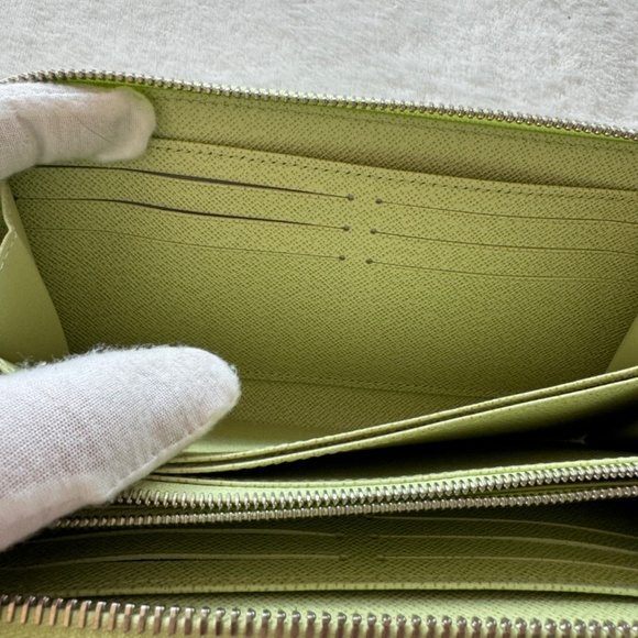 NEW Louis Vuitton Epi Zippy Wallet Vert Noto - M61863 🇯🇵 Japanese Exclusive - Picture 5 of 14